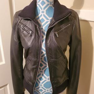 ❌🚫 SOLD! Faux Leather Jacket Exoress Clothing